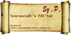 Szerencsés Péter névjegykártya